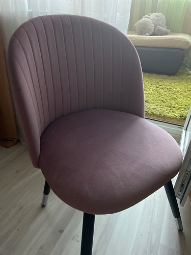 Стул на металлокаркасе Gabi wine red / black фото покупателя 499