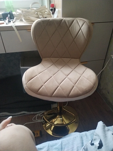 Барный стул Porch dark beige / chrome фото покупателя 19