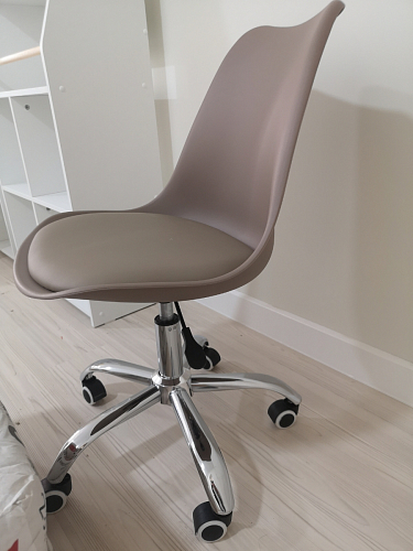 Компьютерное кресло Kolin с подушкой clear / white фото покупателя 323