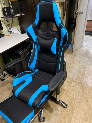 Компьютерное кресло Kano 1 light blue / black фото покупателя 79