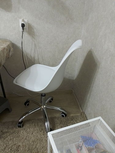 Компьютерное кресло Kolin с подушкой clear / white фото покупателя 169