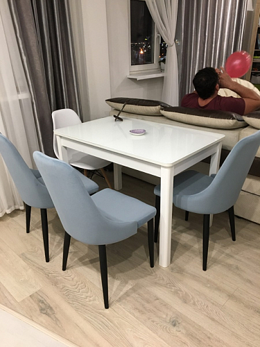Стул на металлокаркасе Kora white / gray фото покупателя 260