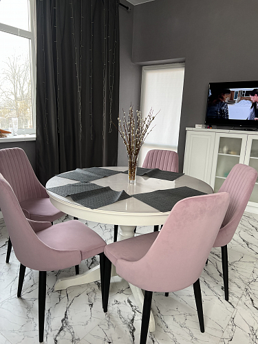 Стул на металлокаркасе Kora white / gray фото покупателя 642