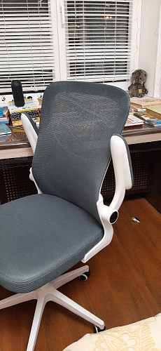 Компьютерное кресло Konfi blue / white фото покупателя 82