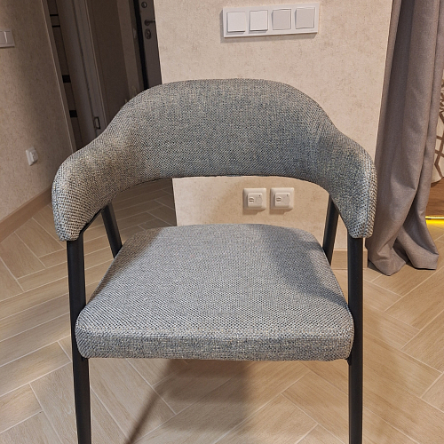 Стул на металлокаркасе Twin gray / black фото покупателя 86