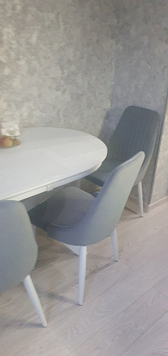 Стул на металлокаркасе Kora white / gray фото покупателя 250