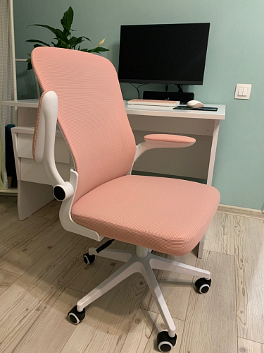 Компьютерное кресло Konfi blue / white фото покупателя 52