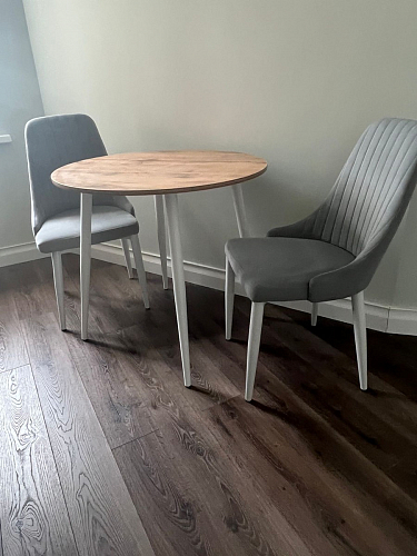 Стул на металлокаркасе Kora white / gray фото покупателя 461