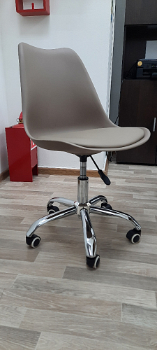 Компьютерное кресло Kolin с подушкой clear / white фото покупателя 253