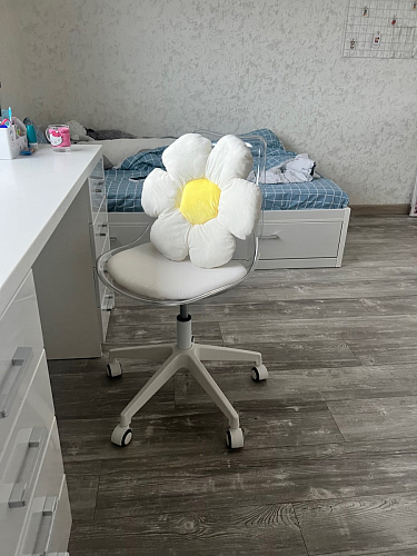 Компьютерное кресло Kolin с подушкой clear / white фото покупателя 274