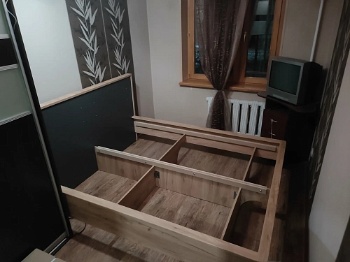Полутораспальная кровать Клауд 140х200 парящая дуб крафт золотой / антрацит фото покупателя 155