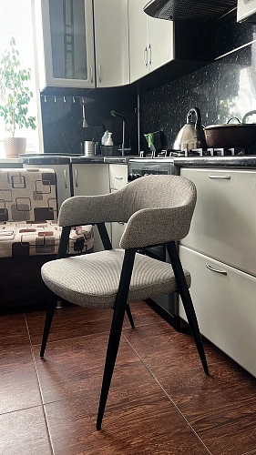 Стул на металлокаркасе Twin gray / black фото покупателя 59
