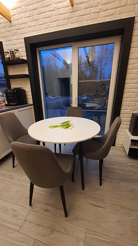 Стул на металлокаркасе Kora white / gray фото покупателя 424