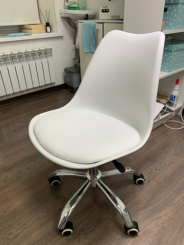Компьютерное кресло Kolin с подушкой clear / white фото покупателя 94