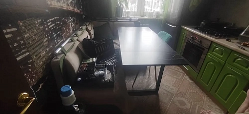 Стол Форли дуб велингтон / черный матовый фото покупателя 2