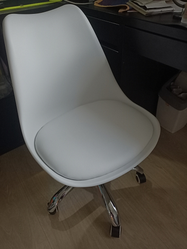 Компьютерное кресло Kolin с подушкой clear / white фото покупателя 232