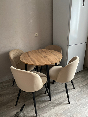 Стул на металлокаркасе Gabi wine red / black фото покупателя 374