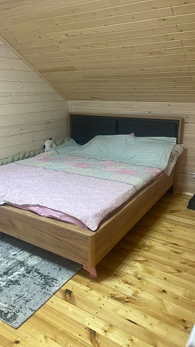 Полутораспальная кровать Клауд 140х200 парящая дуб крафт золотой / антрацит фото покупателя 169