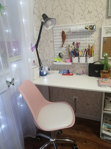Компьютерное кресло Kolin с подушкой clear / white фото покупателя 315