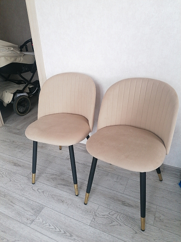 Стул на металлокаркасе Gabi wine red / black фото покупателя 360