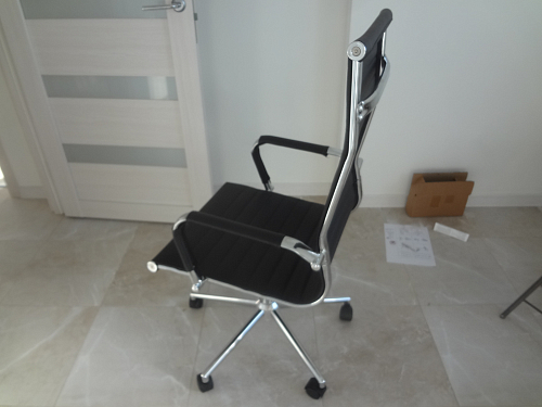 Компьютерное кресло Reus pu white / chrome фото покупателя 5