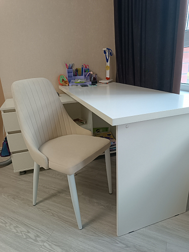 Стул на металлокаркасе Kora white / gray фото покупателя 186