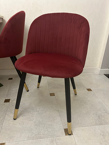 Стул на металлокаркасе Gabi wine red / black фото покупателя 680