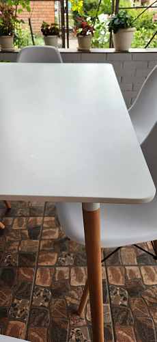 Стол Table 120 white / wood фото покупателя 9