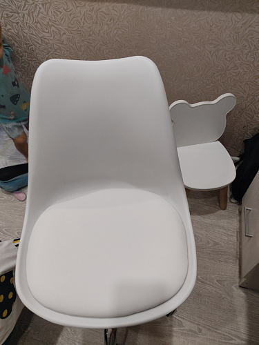 Компьютерное кресло Kolin с подушкой clear / white фото покупателя 106