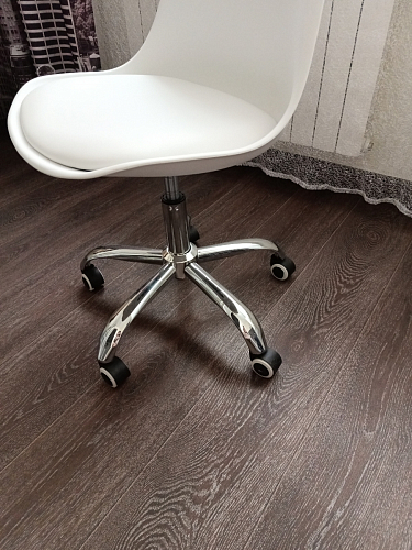 Компьютерное кресло Kolin с подушкой clear / white фото покупателя 410