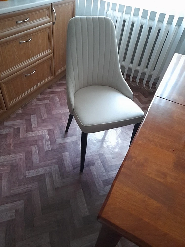 Стул на металлокаркасе Kora white / gray фото покупателя 101