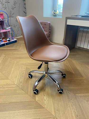 Компьютерное кресло Kolin с подушкой clear / white фото покупателя 489