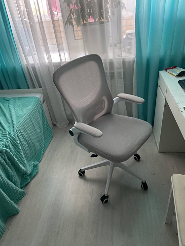 Компьютерное кресло Konfi blue / white фото покупателя 307