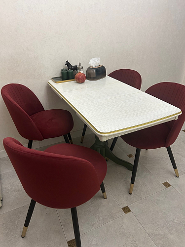 Стул на металлокаркасе Gabi wine red / black фото покупателя 681