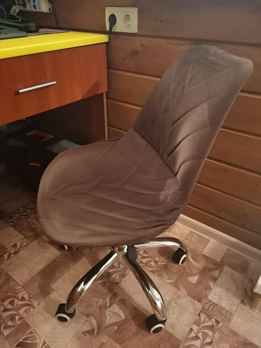 Компьютерное кресло Kolin с подушкой clear / white фото покупателя 475