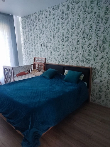Полутораспальная кровать Клауд 140х200 парящая дуб крафт золотой / антрацит фото покупателя 139