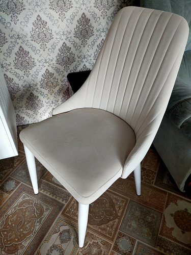 Стул на металлокаркасе Kora white / gray фото покупателя 371