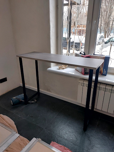 Барная стойка Дилан Лофт 120х60х90 бетон фото покупателя 98