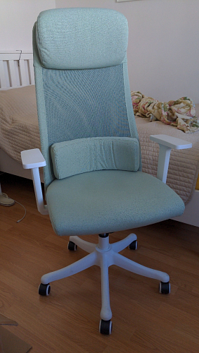 Компьютерное кресло Salta light green / white фото покупателя 16