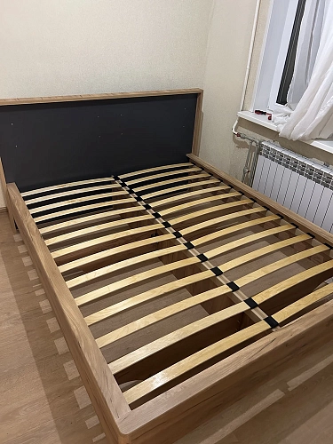 Полутораспальная кровать Клауд 140х200 парящая дуб крафт золотой / антрацит фото покупателя 157