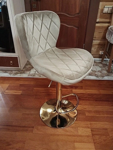 Барный стул Porch dark beige / chrome фото покупателя 27