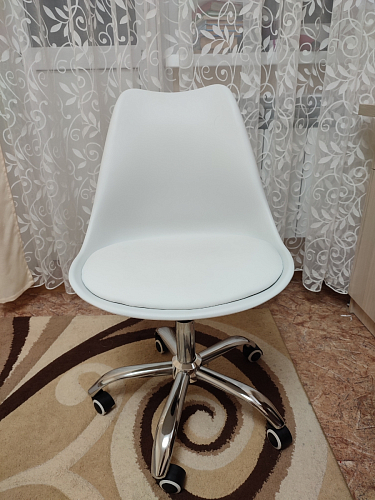 Компьютерное кресло Kolin с подушкой clear / white фото покупателя 23