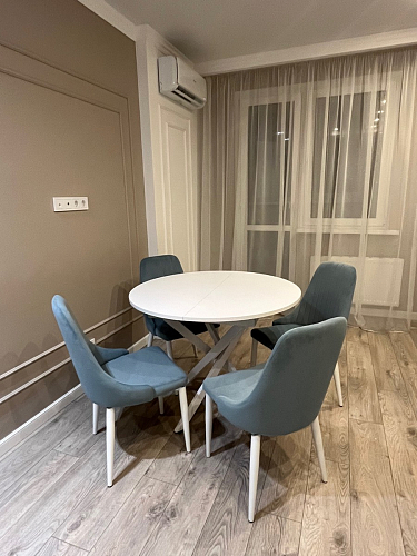 Стул на металлокаркасе Kora white / gray фото покупателя 374