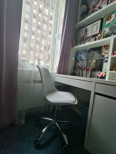 Компьютерное кресло Kolin с подушкой clear / white фото покупателя 339
