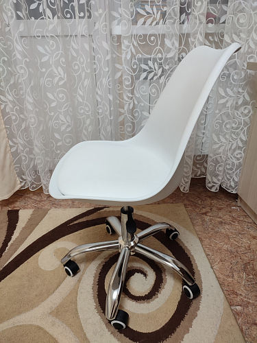 Компьютерное кресло Kolin с подушкой clear / white фото покупателя 24
