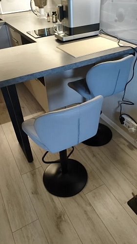 Барный стул Trio темно-бежевый / золотой фото покупателя 1