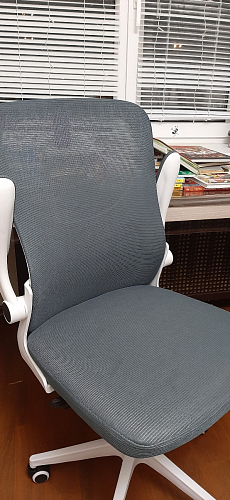 Компьютерное кресло Konfi blue / white фото покупателя 80