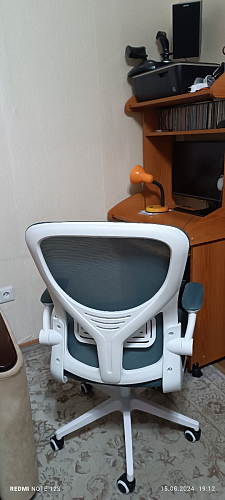 Компьютерное кресло Konfi blue / white фото покупателя 184