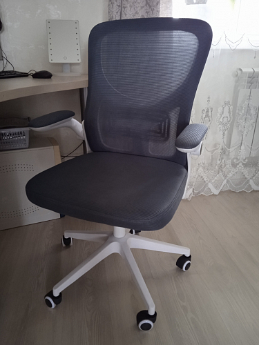 Компьютерное кресло Konfi blue / white фото покупателя 27