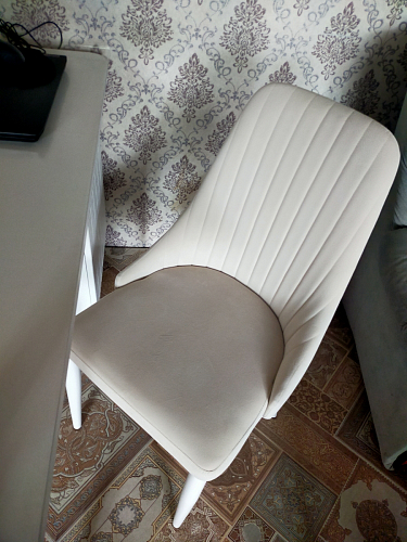 Стул на металлокаркасе Kora white / gray фото покупателя 370